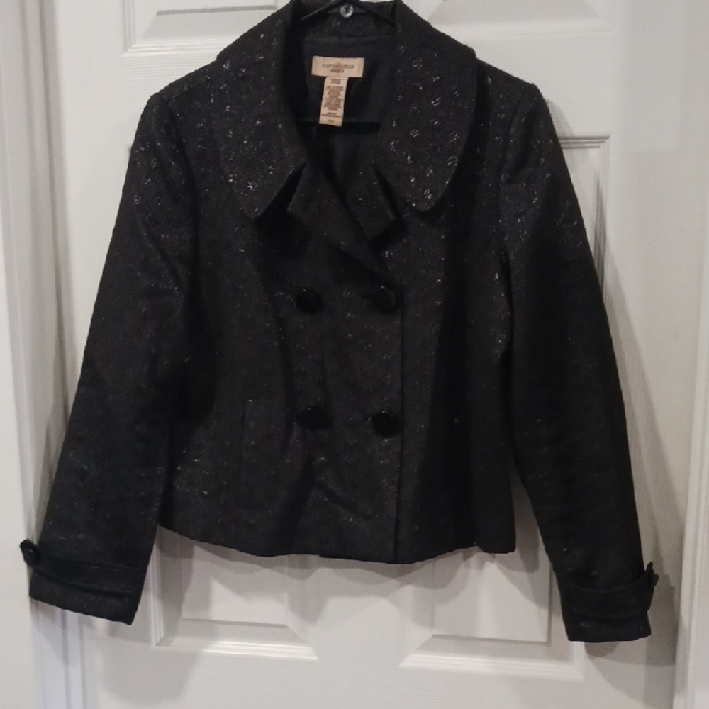Covington Black Pea Coat